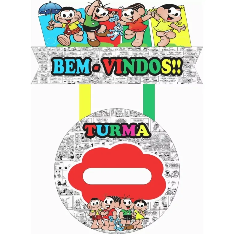 Painel Bem-vindos Turma da Mônica - Imagem 2