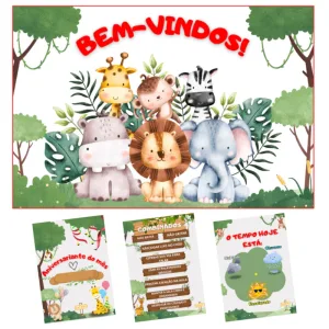 Kit decoração de sala de aula - Safari
