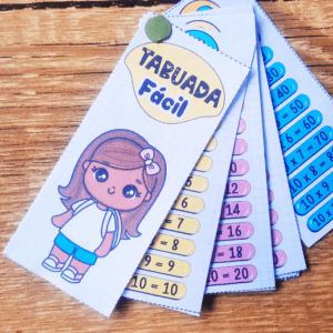 Kit Tabuada, Números, Alfabeto e Silabas Fácil