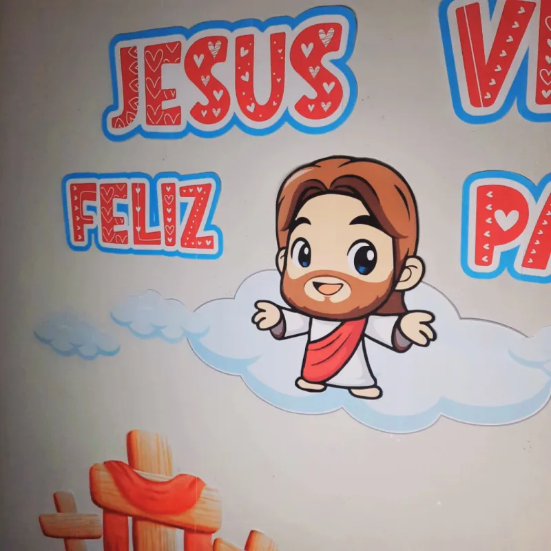 Painel de páscoa - Jesus vive - Imagem 2