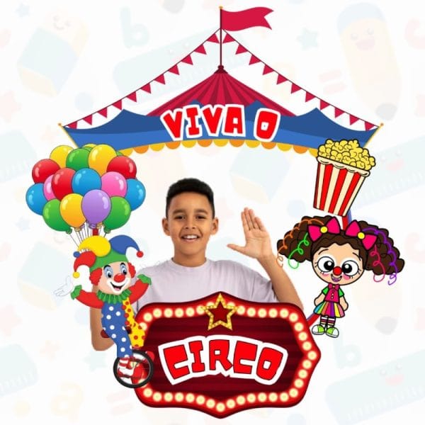 Painel Bambolê Viva o Circo