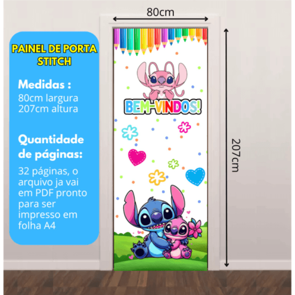 Painel de porta - Stitch - Imagem 4