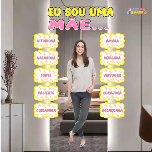 Painel espelho das afirmações - Dia das Mães - Imagem 6
