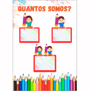 Painel Quantos somos? - Tema Rabiscando
