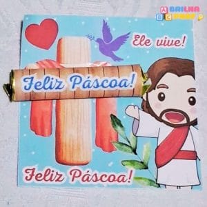 Lembrancinha de Páscoa - Cruz porta Baton