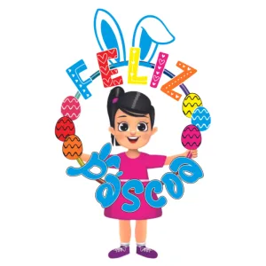 Painel bambolê - Feliz Páscoa