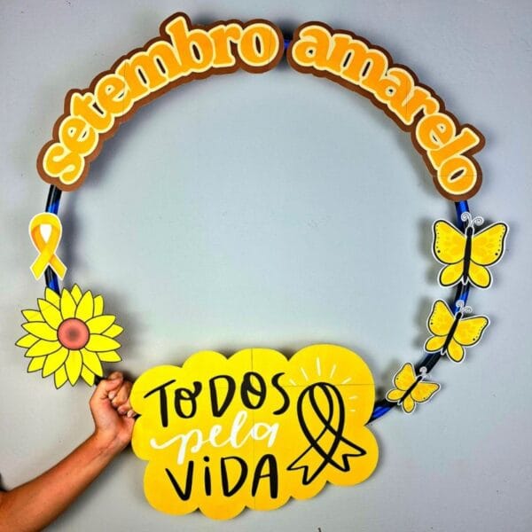 Painel Bambolê - Setembro Amarelo 