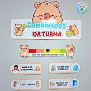 Combinados da Turma – Tema Capivara