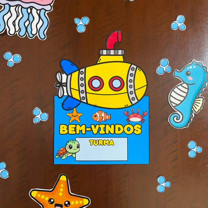 Kit Sala – Fundo do Mar - Imagem 8