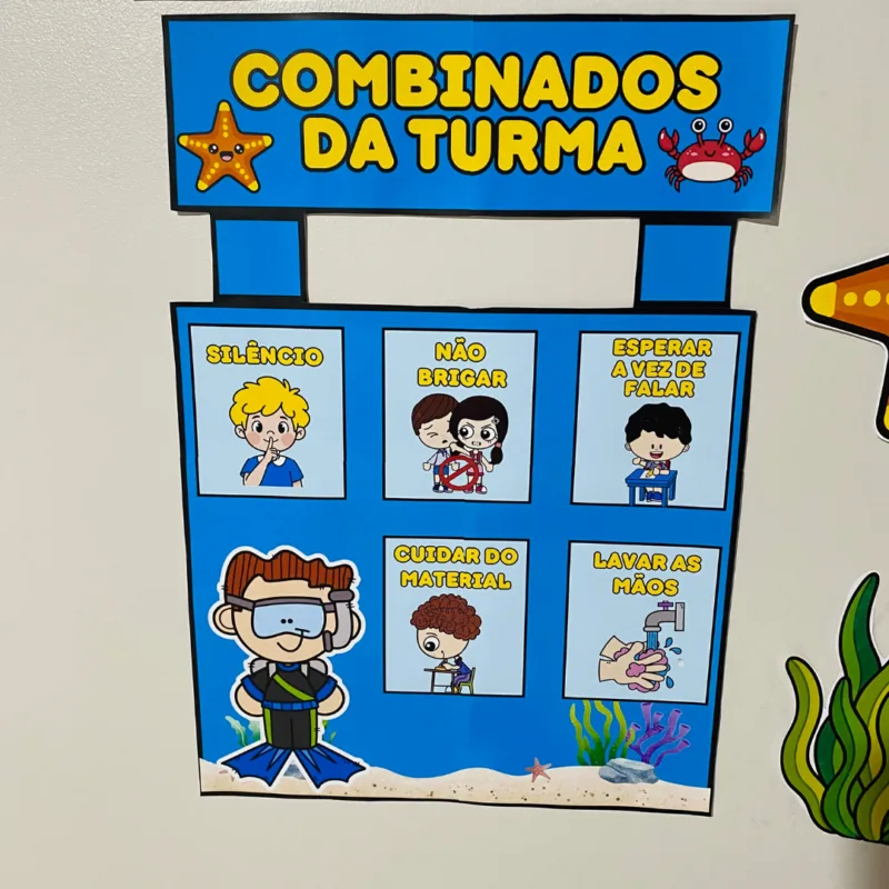Kit Sala – Fundo do Mar - Imagem 18
