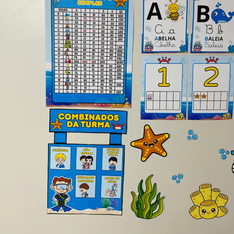 Kit Sala – Fundo do Mar - Imagem 15
