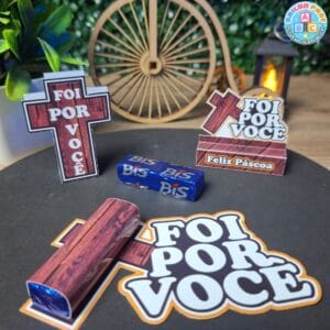 Lembrancinha de Páscoa Cristã – Foi Por Você